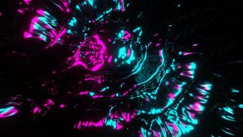 Cyan and Pink Beautiful Abstract Liquid Background VJ Loop I 4K video