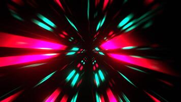Rosa e turquesa infinidade néon abstrato túnel fundo vj ciclo Eu 4k video