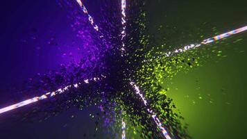 Purple and Light Green Amazing Sci-Fi Abstract Background VJ Loop I 4K video