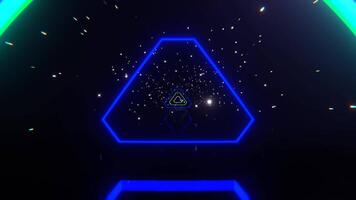 Multicolor Sci-Fi Neon Strobe Tunnel Background VJ Loop I 4K video