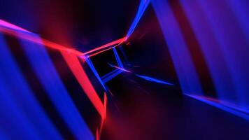 Blue and Red Neon Strobe Tunnel Background VJ Loop I 4K video