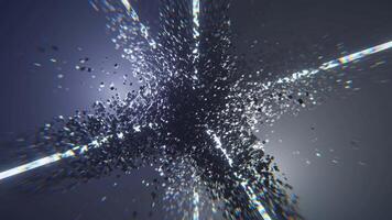 branco surpreendente ficção científica abstrato fundo vj ciclo Eu 4k video