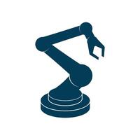 Robot arm flat simple symbols illustration. vector