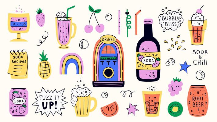 Retro Cold Drinks Set