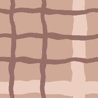 Mocha Mousse Checkered Seamless Pattern vector