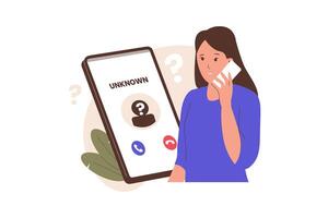 Illustration of call from unknown caller vector