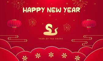 Spring Festival background design to celebrate the Spring Festival red background vector
