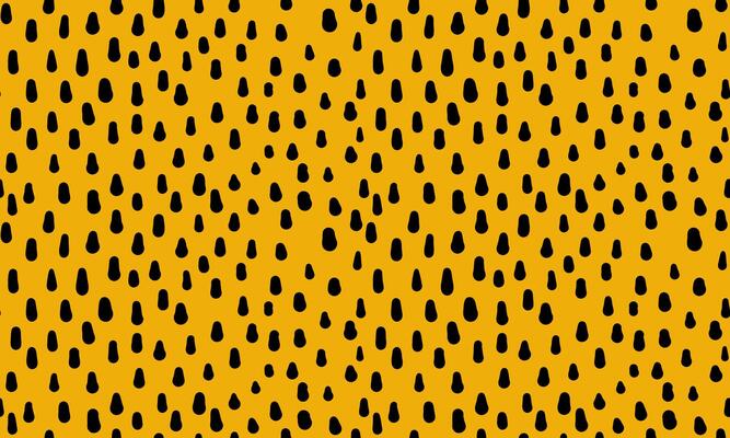 Simple yellow background with small black lines. Seamless pattern