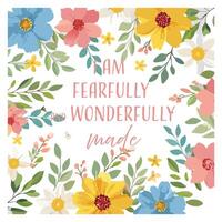 I Am fearfully And wonderfully made vector