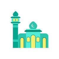 Blue mosque design with one tower for your ramadan and islamic design. Islamic element. Ramadan element vector