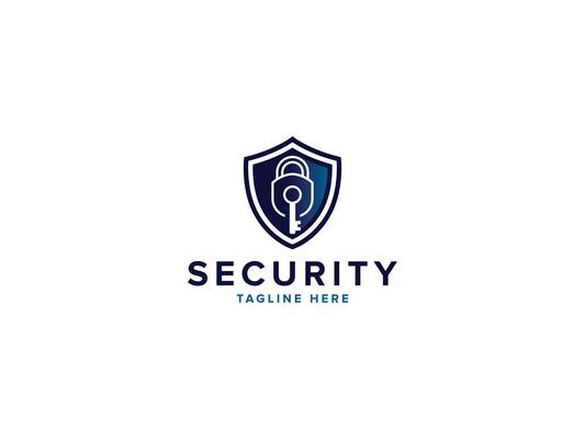 High-Tech Security Logo Collection, Digital Protection Symbols