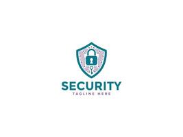 Elegant Circuit Security Logo Collection, Securing Digital Networks vector
