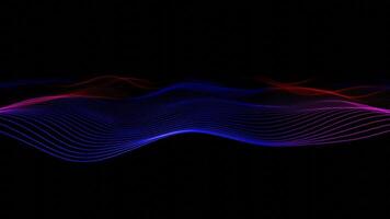 abstract neon line loop animated background video