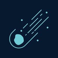 Asteroid trendy artwork glorious abstract illustration colorful valuable design vector