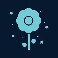 Flower trendy artwork glorious abstract illustration colorful valuable design vector