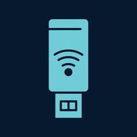 WIFI USB trendy artwork magnificent abstract illustration colorful valuable design vector