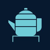 Teapot trendy artwork elegant abstract illustration colorful valuable design vector
