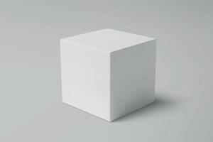cube on a gray gradient background vector