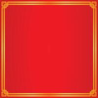 gold frame border corner red background for copy space tex vector