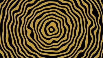 Abstract Golden and Black Concentric Circles Pattern Design Background Texture Illustration video