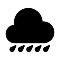 Rain cloud icon. Concept of bad weather, storm, and forecast. vector
