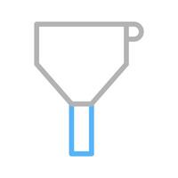 Funnel icon, data filter concept, illustration. vector