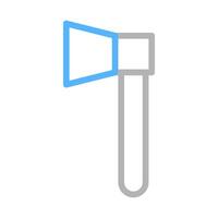 Ax icon illustration. Concept of carpentry, lumberjack, and work tool. vector