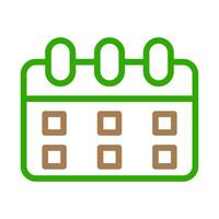 Calendar icon, schedule planning concept. Time management and organization. vector