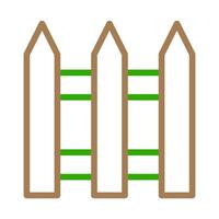 Wooden fence icon. Concept of boundary, security, and privacy. vector