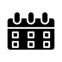 Calendar icon for planning, scheduling, and time management. Concept of deadline, appointment, and organization. vector