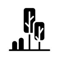 Tree icon. Concept of nature, growth, and environment. vector