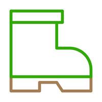 Outline icon of a work boot. Concept of safety, protection, and construction. vector