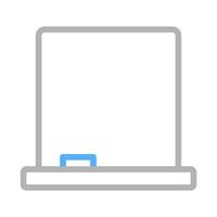 Whiteboard with eraser. Concept of education, teaching, and learning. vector