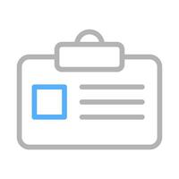 Identification card icon. Concept of personal information, identity, and access. vector