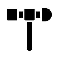Thor's hammer icon. Concept of strength, power, and mythology. vector