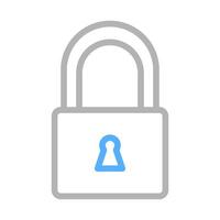 Padlock icon, concept of security, protection, and privacy. vector