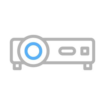 proyector icono para presentación. concepto de presentación, enseñando, y aprendiendo. vector