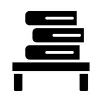 Stack of books on a table. Concept of education, knowledge, and learning. vector