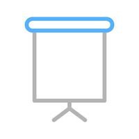 Presentation screen icon. Concept of business, training, and education. vector
