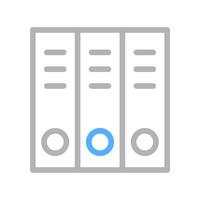 Office binders icon. Concept of organization, documentation, and archiving. vector