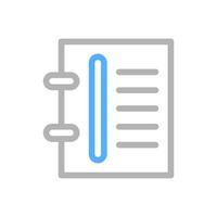 Notebook icon. Concept of planning, writing, and note taking. vector
