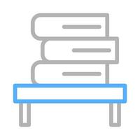 Stack of books on a table. Concept of education, learning, and knowledge. vector