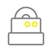 Padlock icon, security and protection concept, simple illustration. vector