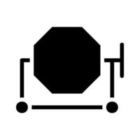 Concrete mixer icon. Concept of construction and building. vector