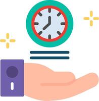 Save Time Flat Style Illustration vector