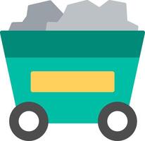 Trolley Flat Illustration Icon Design vector