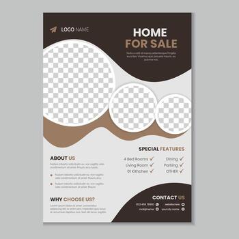 real inmuebles promoción diseño vector