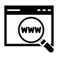 Web Search Engine Icon Design vector