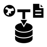 Data Gathering Icon Design vector