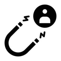 Lead Generation Icon Design vector